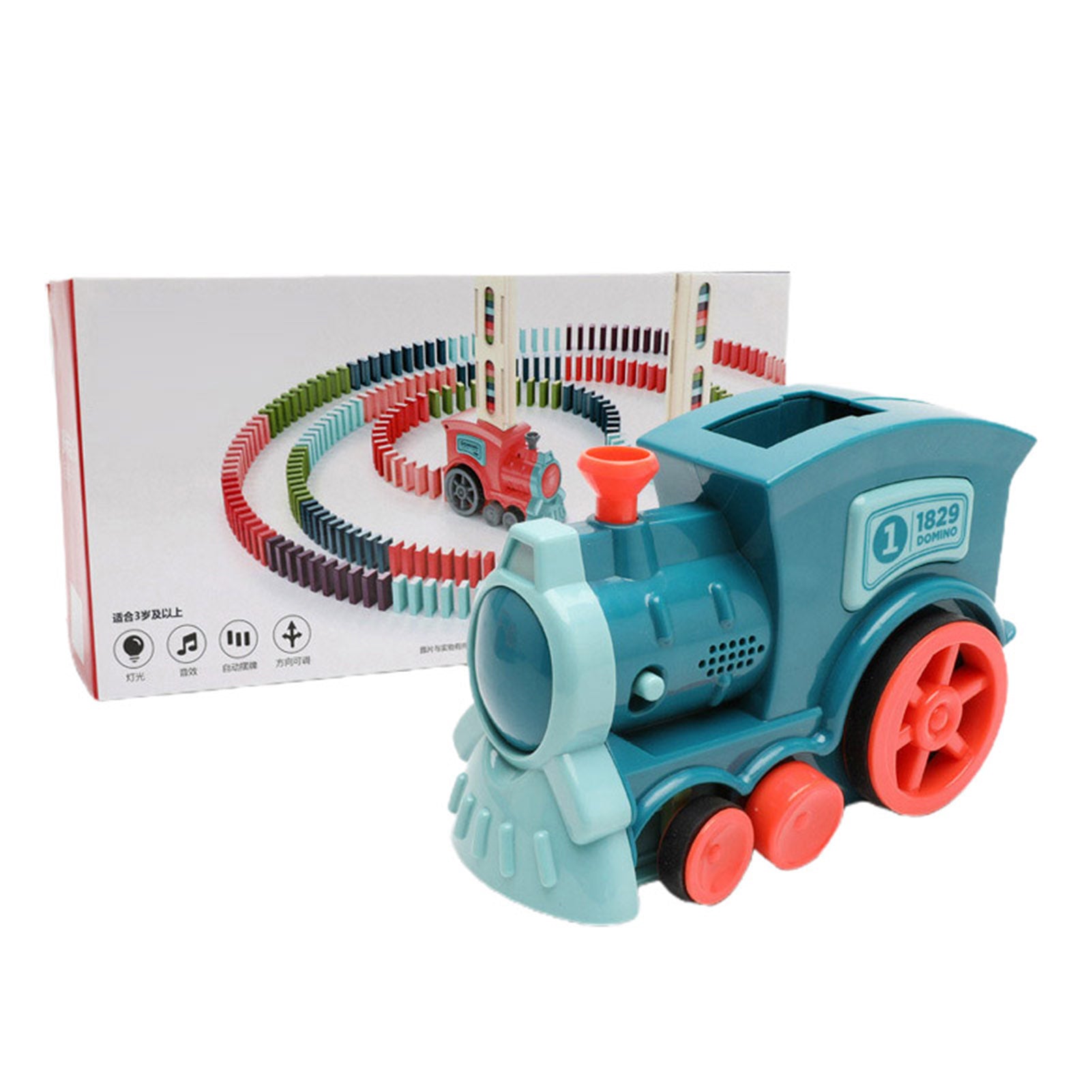 Wooden Domino Train