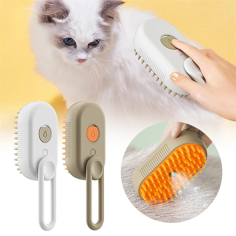 Steamy Spray Pet Brush