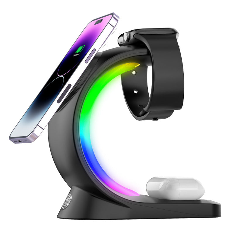 LED Magnetic Wireless Multi-Device Fast Charger