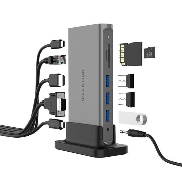 High Range 11 in 1 USB C HUB Type C HDMI with Power