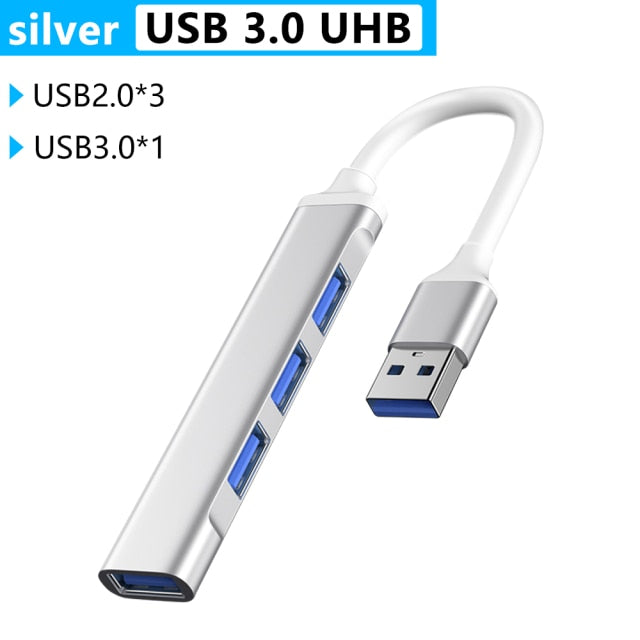 USB HUB Type C 3.0 3.1 4 Port Multi Splitter