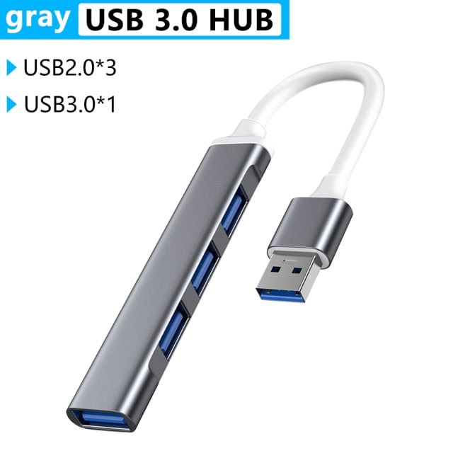 USB HUB Type C 3.0 3.1 4 Port Multi Splitter