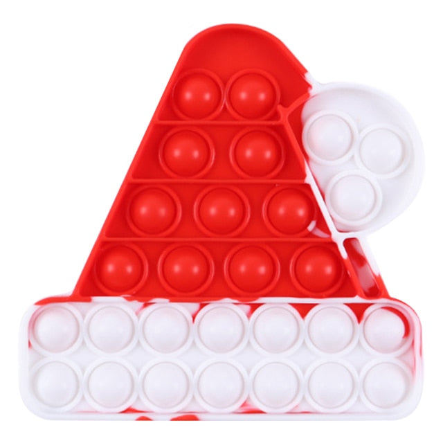 Santa Hat Push Bubble Fidget Toy – Brooks Depot